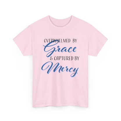 Overwhelmed by Grace Tee, Inspirational T-Shirt, Faith-Based Apparel, Christian Gift, Religious Top, Meaningful Message Shirt